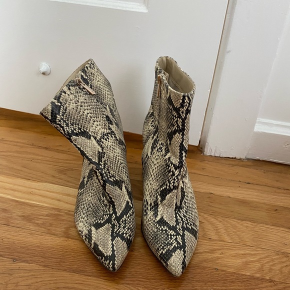 Sam Edelman Snakeskin Booties - Picture 1 of 3